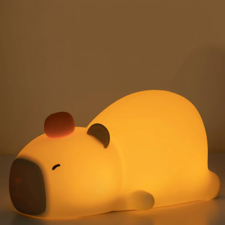 Cute Silicone Capybara LED Night Light