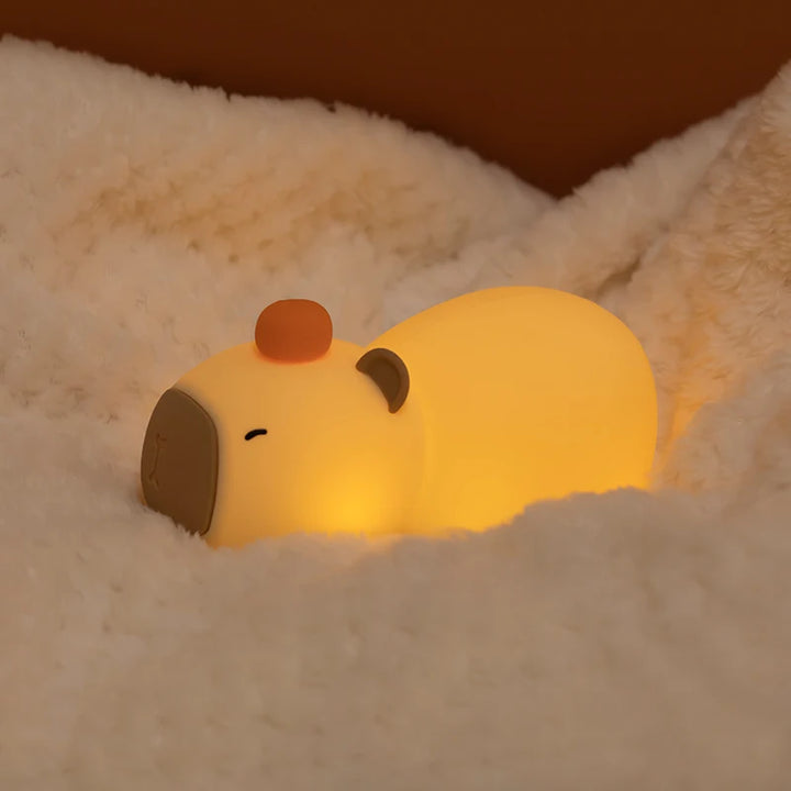 Cute Silicone Capybara LED Night Light